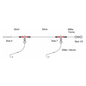 Tronix Axia 2 hook flapper rigs