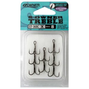OWNER ST36BC TREBLE HOOK BLACK