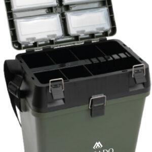 Mikado seat tackle box dark green