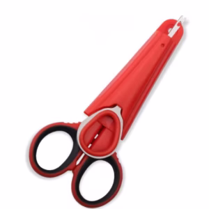 LINE CUTTER SCISSORS WITH DISGORGER