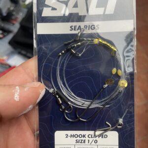 Shakespeare Salt 2 hook clipped rig - Size 1/0