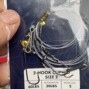 Shakespeare Salt 2 hook clipped rig - Size 2